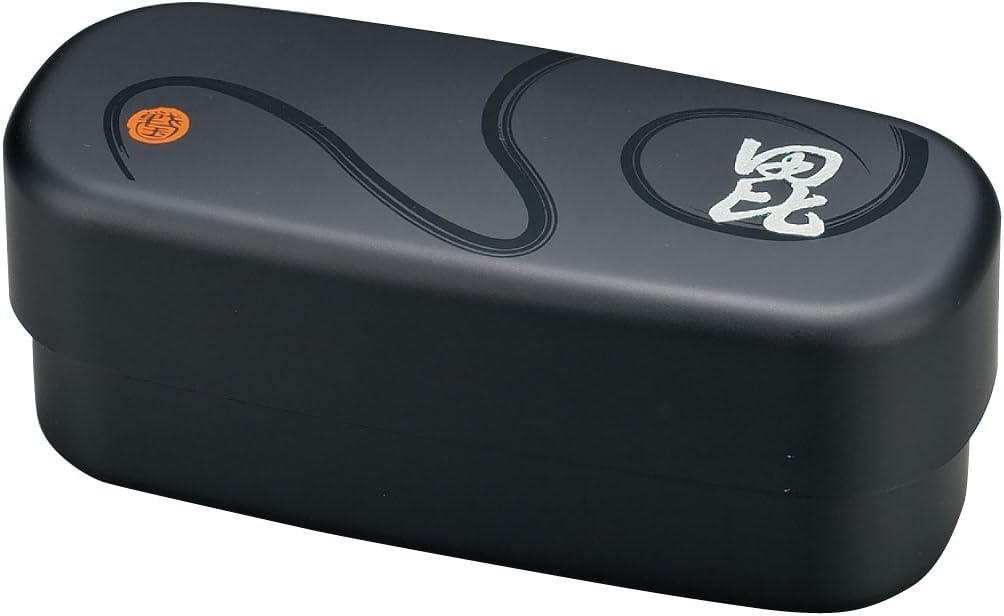 JapanBargain S- Japanese Bishamonten Calligraphy 2-Tiered Lunch Bento Box