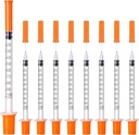 30PACK U-100 Syringes, 30G 5/16" (8mm) 1ml/cc Disposable Syringe, Individual Wrapped