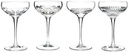 Waterford 159430 Mixology Champagne Coupe 80ml Set of 4, Crystal, Clear
