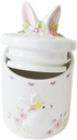 Easter Bunny Ceramic Candy Jar Sealed Storage Canister for Treats Cookies Party Favors Cute Kitchen Tea Container Decorative Food Holder