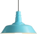 CHENKUI Restaurant Pendant Light Macaron Colorful Lampshade E27/E26 Base,Modern Style Bedroom Decor Ceiling Lamp Metal Industrial Style Hanging Lamp Lighting for Dining Room,Bedroom,Entrance,Club