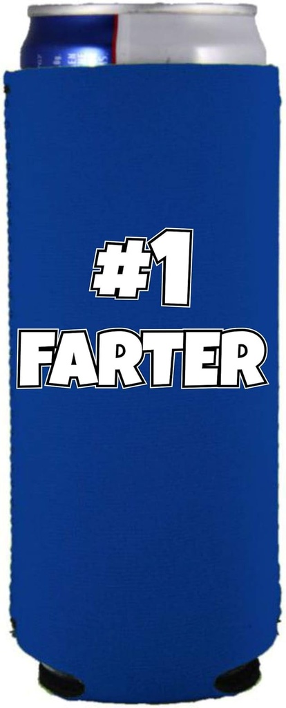 #1 Farter Slim Can Coolie (Royal Blue, 1)
