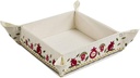 Yair Emanuel Matzah Box for Seder - Holder For Passover Bread -Embroidered Folding Basket (Pomegranates (MB-2))