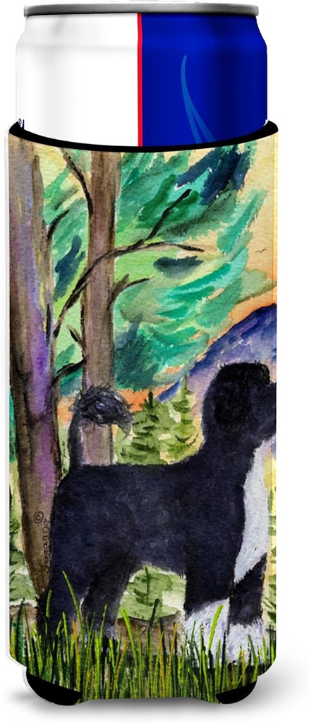 Portuguese Water Dog Ultra Beverage Insulators for slim cans