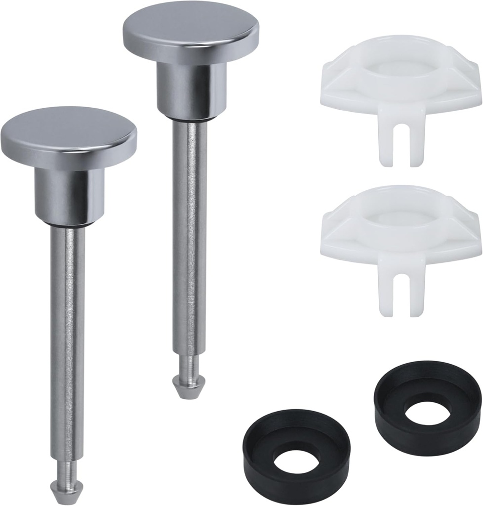 Tub Spout Diverter Repair Kit, Tub Diverter Repair Kit Bathroom Shower Bathtub Leaky Faucet Repair Replacement Parts (Includes 2 x Diverter Valve Stems, 2 x Cup Seals and 2 x Gates,) Silver,2 Set
