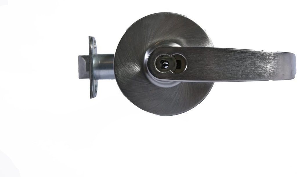 Sargent 10-Line Satin Chrome Grade 1 Entry/Office Cylindrical Lock with Heavy Wrought Rose and Solid Cast Lever, LFIC Prep, 1-3/4" to 2" Door Thickness (Pack of 1)