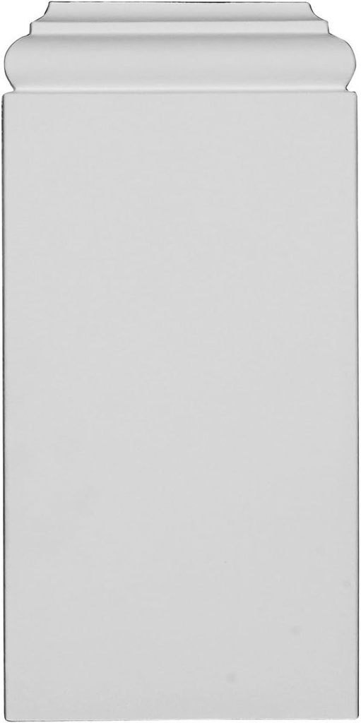 Ekena Millwork PB05X10X01TR Traditional Plinth Blocks, 5"W x 10 1/4"H x 1 1/4"P, Primed