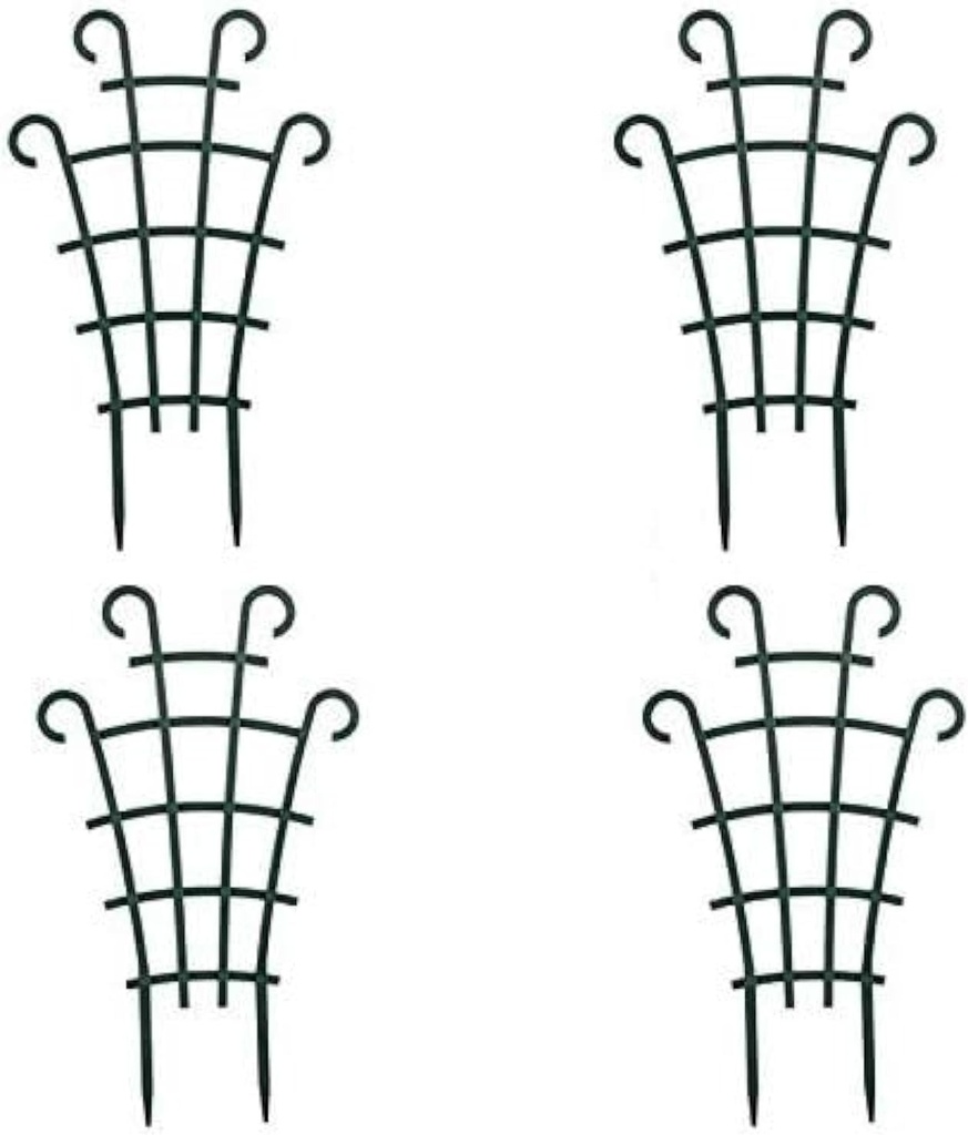 Trellis for Potted Plants, Stackable Small Indoor Plant Trellis for Climbing Plants Outdoor for Vine Ivy Hoya Houseplants Flower Plant Support, 4 Pack