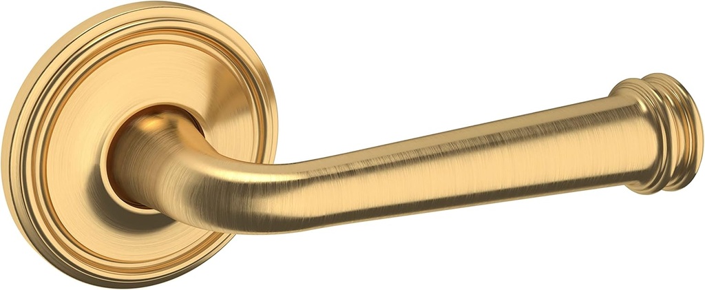 Baldwin 5116.Pass 5116 Passage Door Lever Set with 5070 Rose from The Estate Collection - Lifetime Satin Brass