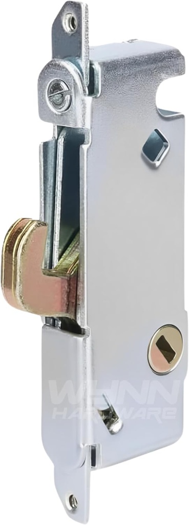 Stainless Steel Sliding Glass Patio Door Mortise Lock 45° Keyway, 3-11/16" Screw Holes Locking Mechanism Door Hardware Security Replacement (Handles NOT Included)