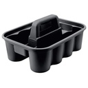 Rubbermaid Commercial Products Deluxe Carry Caddy for Take-Out Coffee/Soft Drinks Postmates/Uber Eats/Food Delivery Cleaning Products Sports/Water Bottles Black