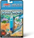 Melissa & Doug On The Go Water Wow! Mess Free Coloring Book, Reusable Water-Reveal Activity Pad, Under The Sea, Travel Toys, Party Favors, for Toddlers & Kids Ages 3+ - FSC Certified