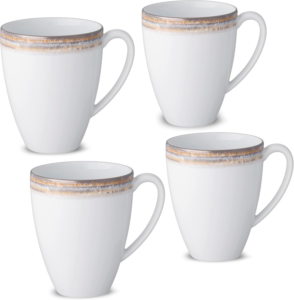 Noritake Raylan Set of 4 Mugs, 16 oz.