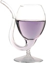 Creative Vampire Filter Wine Glass, Clear Juice Cup, Goblet With Drinking Tube Straw High Gorosilicate Glass Wine Decanter, 300ml/10oz (Pack of 1)