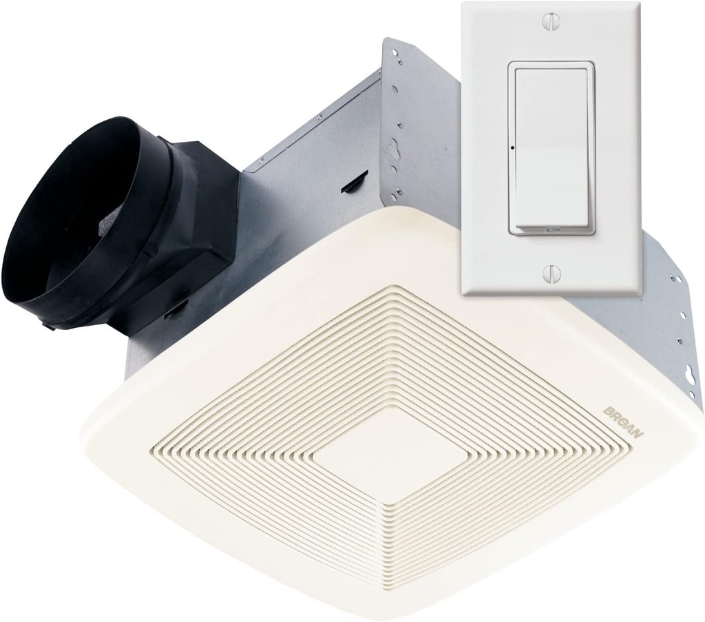 Broan SSQTXE110 SmartSense Ventilation Fan w/Control, 6" Ducting (110 CFM)