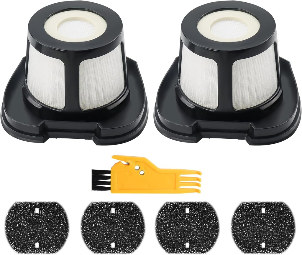 2284W 2390A Vacuum Replacement Filter for Bi-ssell Pet Hair Eraser Filter Hand Vacuum 2390 2389 2579, Compared to Part # 1614212 1614203 1614204 (2 Mesh Filter and 4 Foam Filter)