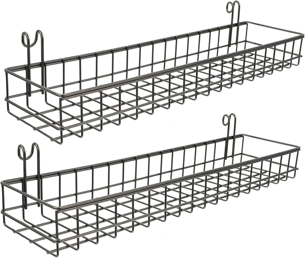 Luxshiny Metal Storage Basket Woven Toilet Basket Hanging Storage for Kitchen Sundries Organizer