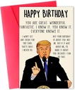 Funny Birthday Card for Women Men, Humorous Birthday Gifts Card for Dad or Mom, Birthday Decorations for Husband Wife, Unique Bday Gifts Ideas for Him Her