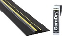 ¾” High Garage Door Threshold Seal Kit 12'3" Length | Flexible PVC | Complete Kit Includes 2 Adhesives | GaraDry