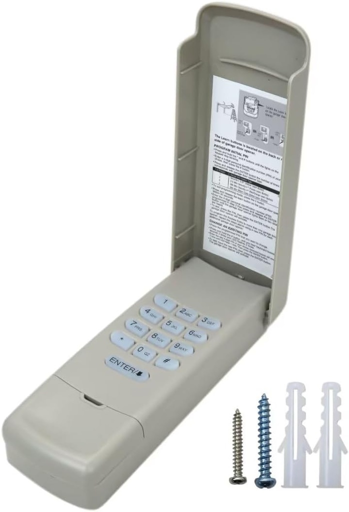 Garage Door Wireless Keypad, 315 390MHz Door Opener Remote for Craftsman 139.53758, 139.53776, 139.53778, 139.53859, 139.53879