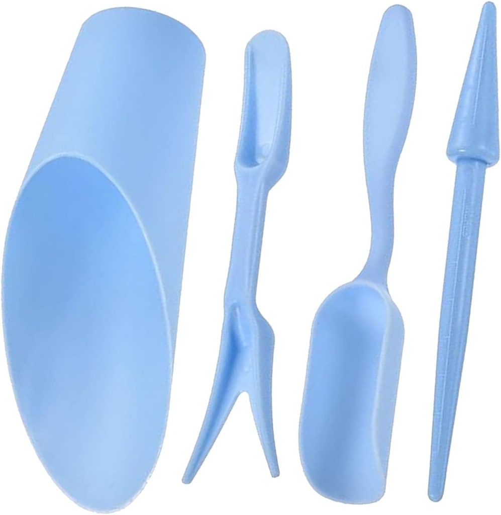 Digging Bonsai Soil Scoops Kits,Blue Garden Shovel Hand Tools Transplanting Succulent Cultivation Digging Scoops Kits
