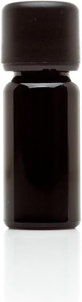Infinity Jars Black Ultraviolet Glass Easy-Pour Screw-Top Bottle 10 ML(.34 fl oz) Airtight Refillable Container with Neck Finish for Oil, Coffee, Spices, Perfumes - Black storage Miron jars
