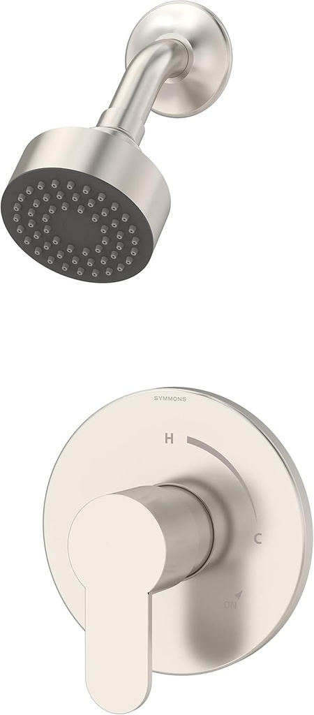Symmons 6701-1.5-TRM-STN Identity Single Handle 1-Spray Shower Trim in Satin Nickel - 1.5 GPM (Valve Not Included)