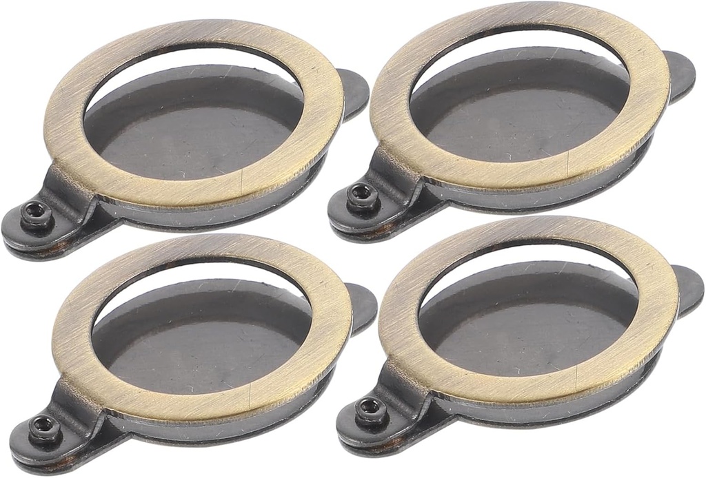 NUOBESTY 4pcs Door Privacy Cover Peephole Plate for Front Door Peephole Accessories