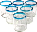 Orion Turquoise Rim 12 oz All Purpose - Set of 6