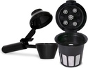 Cafe Supreme 5-Stream Reusable Single Serve Coffee Filter K Cup Pod + EZ-Scoop Coffee Scoop with Funnel | Compatible with Keurig 1 or 5-Stream Coffee Makers