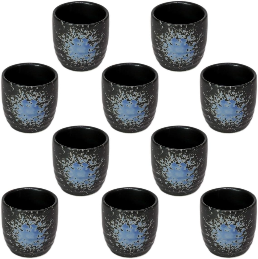 せともの本舗 Set of 10 Sake Cup, 2.1 x 1.7 inches (5.4 x 4.2 cm) (50 cc), Japanese Tableware, Sake Cup, Restaurant, Ryokan, Izakaya, Commercial Use