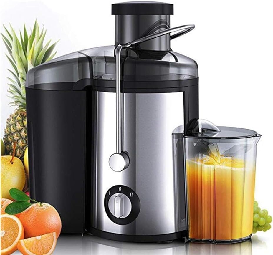 Electric Cold Press Juicer,800W Centrifugal Juicer, with 2 Speed Settings, Extractor Quick Juicing Whole Fruit and Vegetable