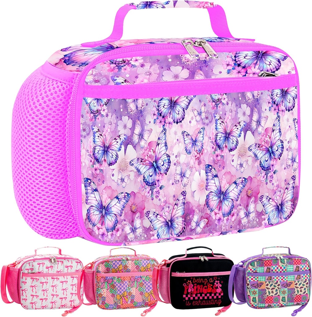 RLGPBON Kids Lunch Bag,Insulated Lunch Box for Girls,Lunch Bag Toddler Teen,School Daycare Cute Travel bags