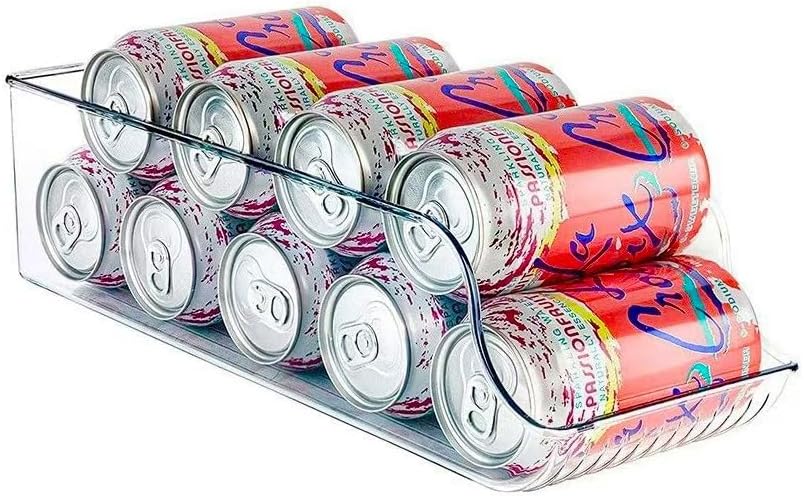 Stacking Can Dispenser，Soda Can Organizer for Pantry,Soda Can Drink Organizer Dispenser for Refrigerator Fridge Pantry，Refrigerator Organizers and Storage Sack Canning Racks，1 Pack