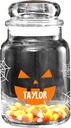 Personalization Universe Jack-o'-Lantern Personalized Glass Halloween Treat Jar