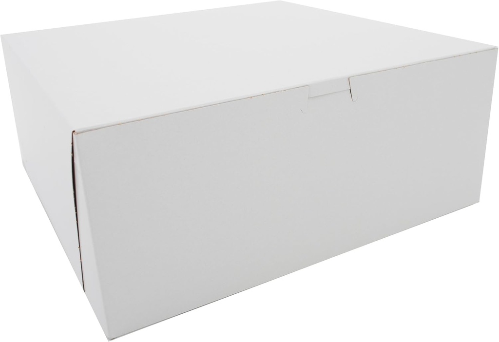 SCT White One-Piece Non-Window Bakery Boxes, 12 x 12 x 5, White, Paper, 100/Carton