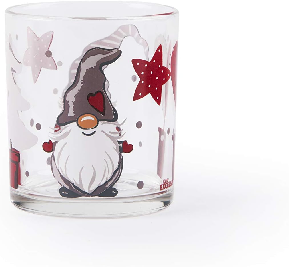 Excelsa Gnomo Set of 3 Water Glasses, Porcelain