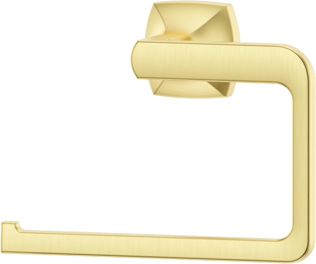 Pfister Vaneri Towel Ring, Hand Towel Holder for Bathroom, Wall-Mounted, Screw-in, Brushed Gold Finish, BRBVRI0BG