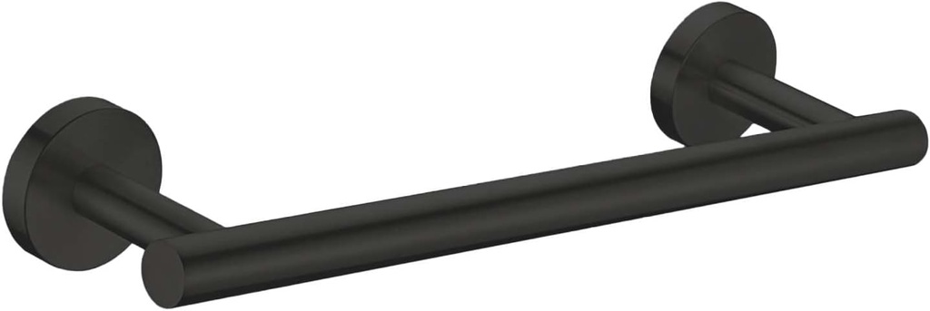 Modket 12 Inches Matte Black Towel Bar Bathroom Hardware 304 Stainless Steel Wall Mounted Kitchen Towel Holder Cloths Hanger