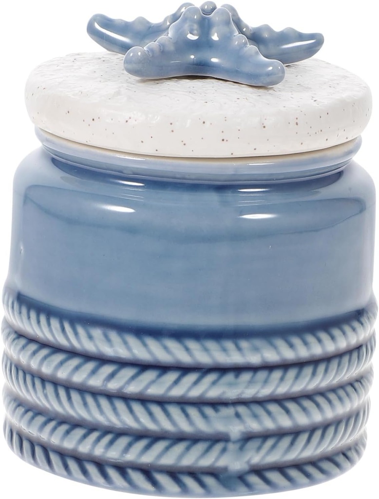 Cabilock Classic Large Jar Lid Ceramic Tea Canister Decorative Storage Tank Lidded Apothecary Jar for Snacks Random Style