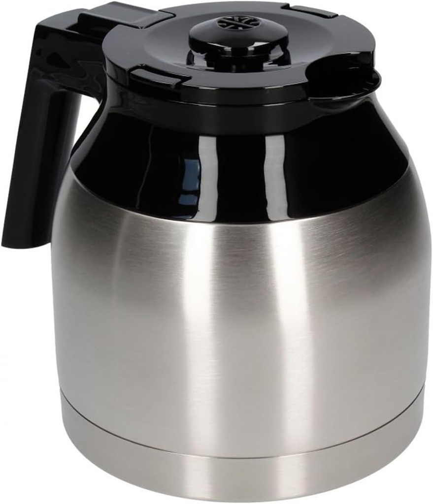 Melitta Replacement Jug Look IV Therm, Capacity 1 Litre, For Filter Coffee Makers LOOK IV Therm, Black/Stainless Steel