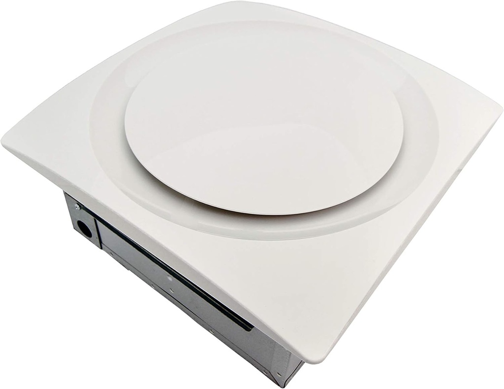 Aero Pure AP90-S G6 W Slim Fit 90 CFM Bathroom Ventilation Fan, White Grille