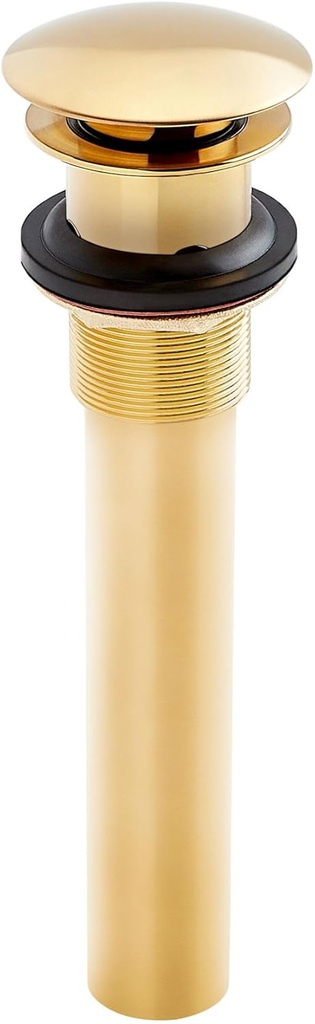 Signature Hardware 908927 1-1/2" Mushroom Style Pop-Up Bathroom Drain - Brushed Gold