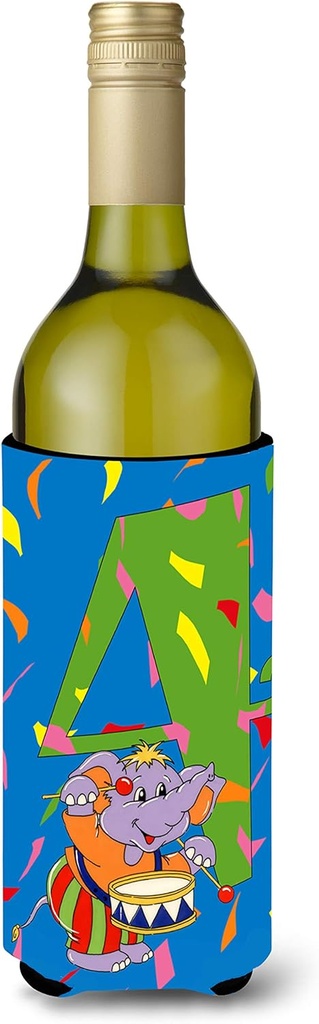 Caroline's Treasures APH2162LITERK Happy 4th Birthday Age 4 Wine Bottle Hugger Bottle Cooler Sleeve Hugger Machine Washable Collapsible Insulator Beverage Insulated Holder