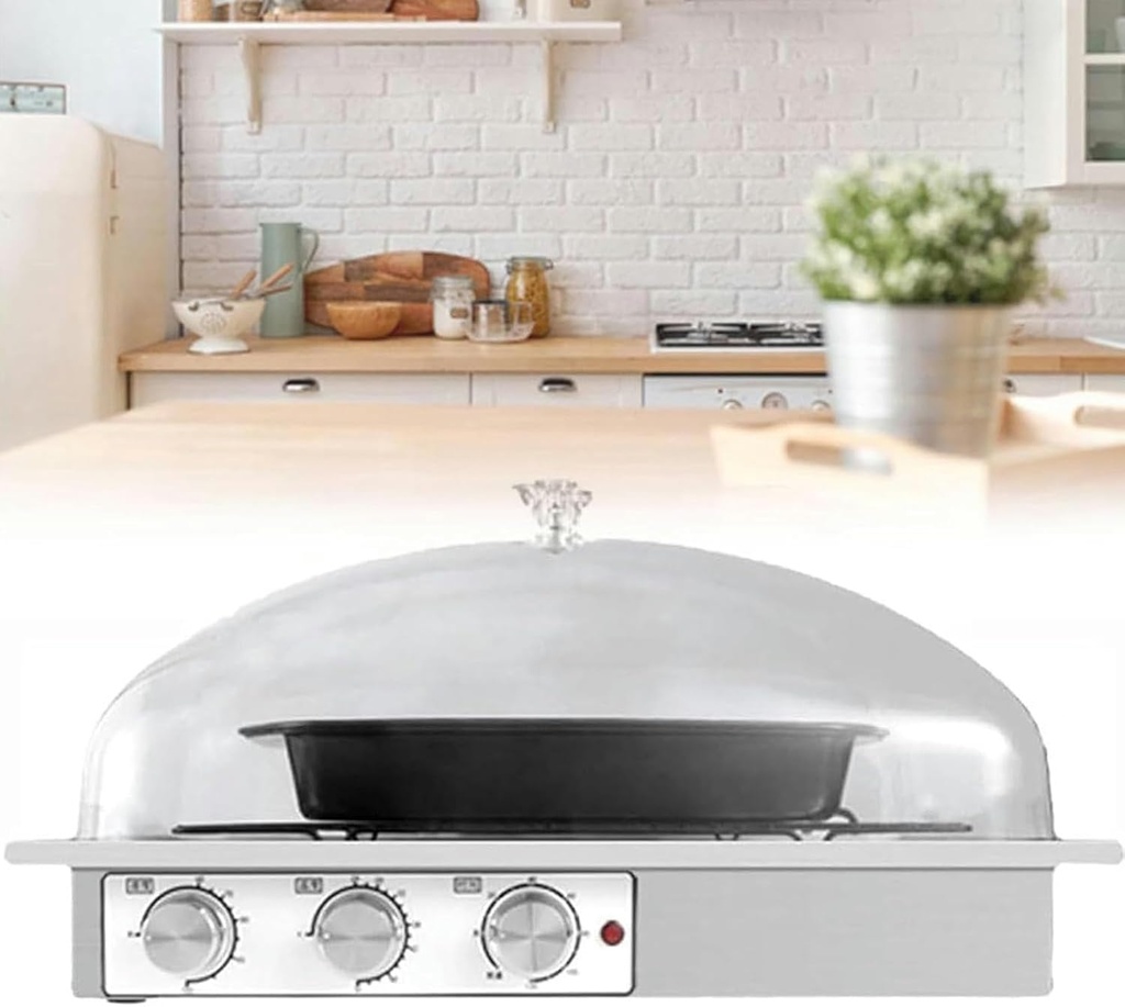 Electrical Fermentation Machine for Dough, Fermentation Box for Bread with Adjustable Moisture and Temperature, Stainless Steel Lining, Transparent and Visible, to Make Bread, Yogurt, NAT