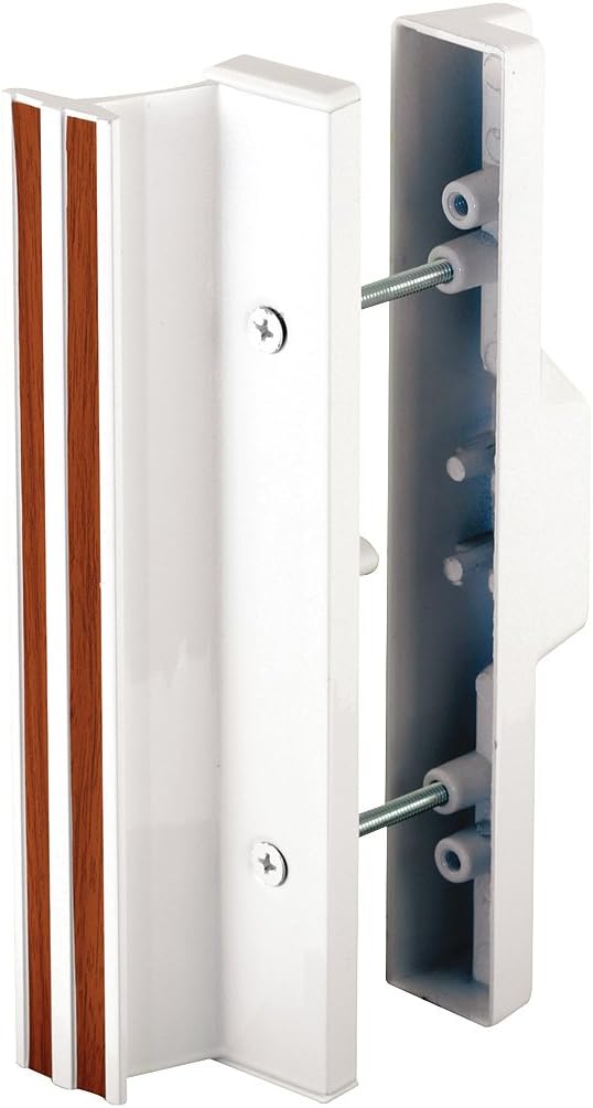 Prime-Line C 1111 3-15/16 In., White Diecast, Mortise Style Sliding Patio Door Handle (Single Pack)