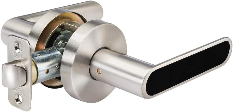 Yale Security D510LN01 Kincaid BK, Satin Nickel Passage Lever Lock