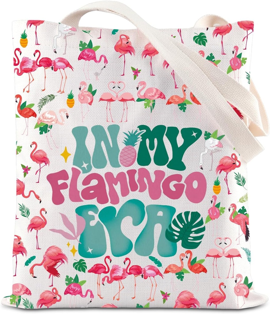 TGBJE Flamingo Tote Bag for Women In My Flamingo Era Handle Bag Flamingo Lover Gifts Flamazing Flamingo Shoulder Shopping Bag