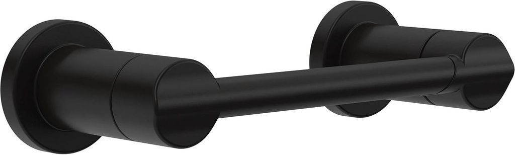 Delta Nicoli (1-Pack) Toilet Paper Holder Matte Black Tissue Roll Holder for Bathroom Organization and Storage Pivoting Toilet Tissue Holder Wall Bathroom Accessories NIC50-MB