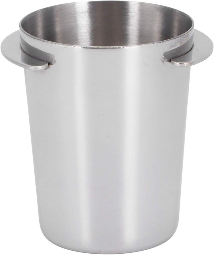 Dosing Cup,51mm/2in Stainless Steel Coffee Machine Handle Dosing Cup Mug Coffee Powder Feeder Part For Milk Tea Shops Homes Coffee Shops Silver